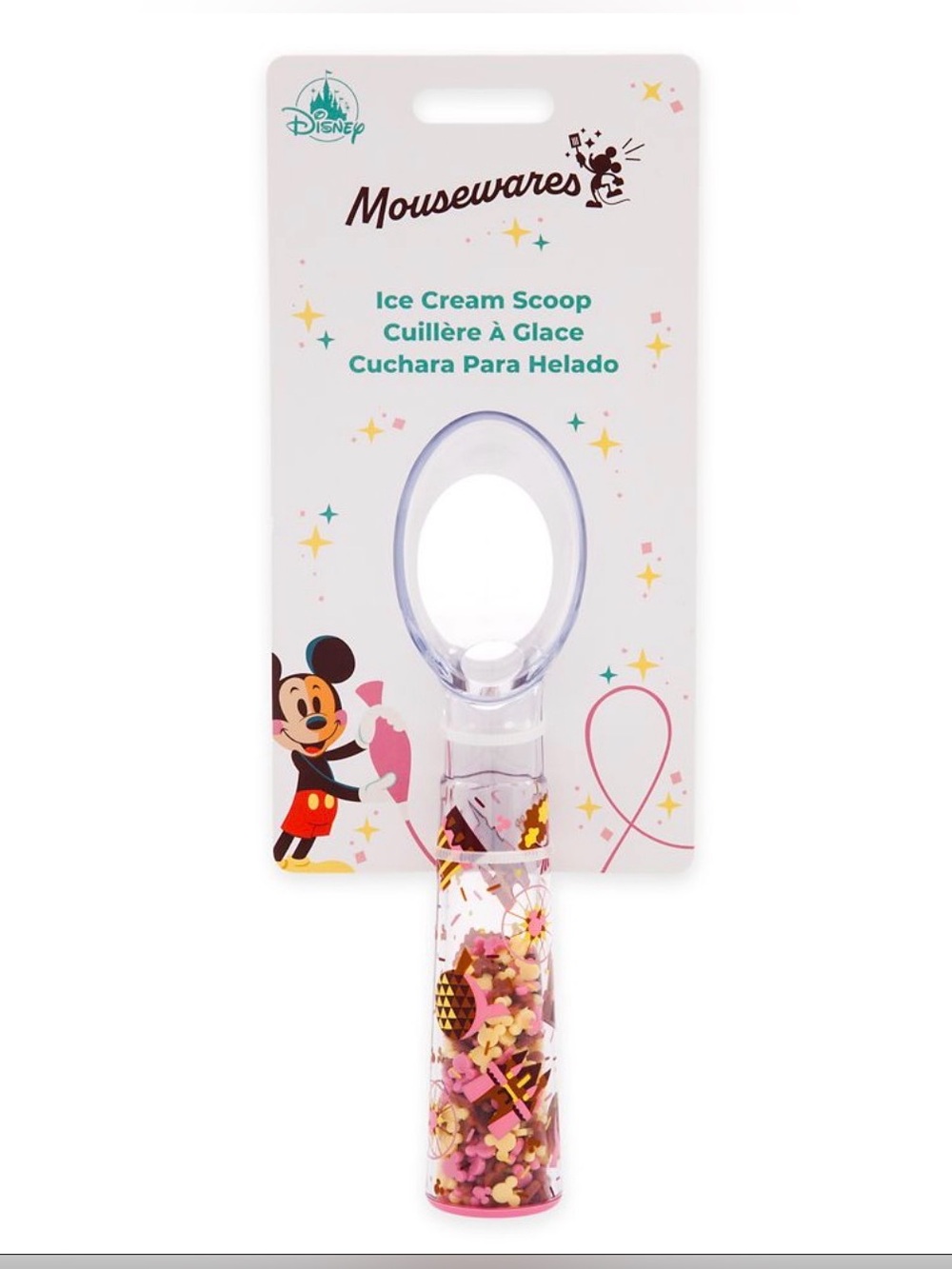 New Disney Ice Cream Scoop Mickey Mousewares with Mickey Icon Sprinkles